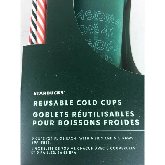 Starbucks Lot Holiday 2019 Reusable Hot Cold Cups - Picture 8 of 11